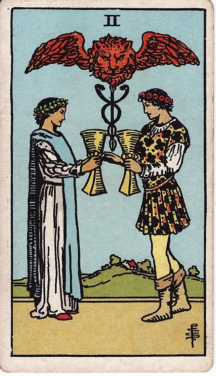 컵 2 (Two of Cups) 타로 카드