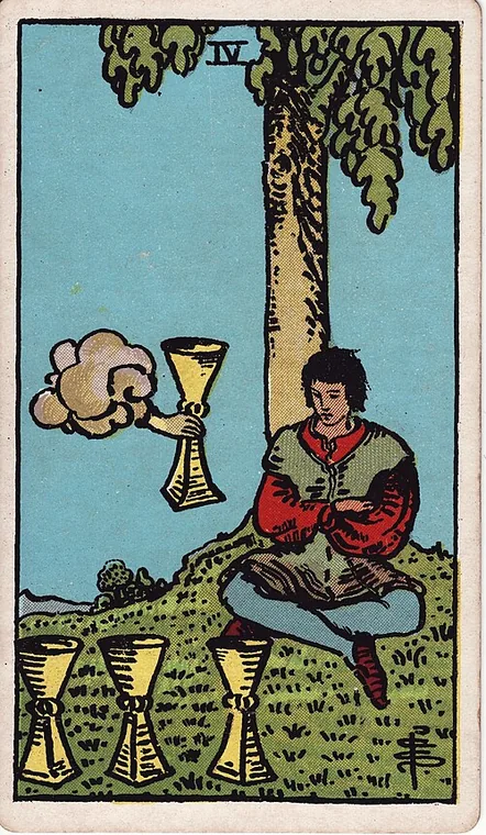 컵 4 (Four of Cups) 타로 카드