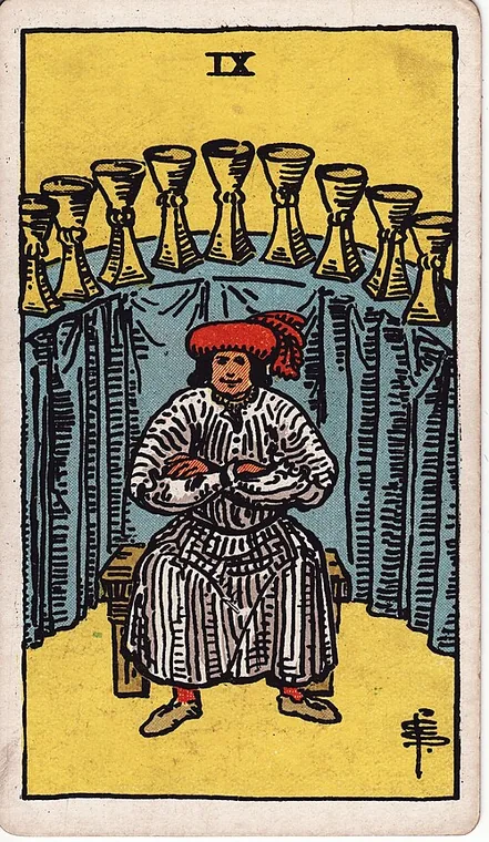 컵 9 (Nine of Cups) 타로 카드