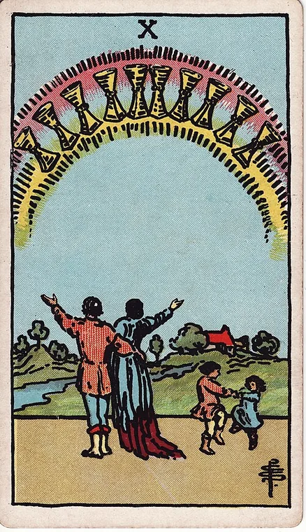 컵 10 (Ten of Cups) 타로 카드