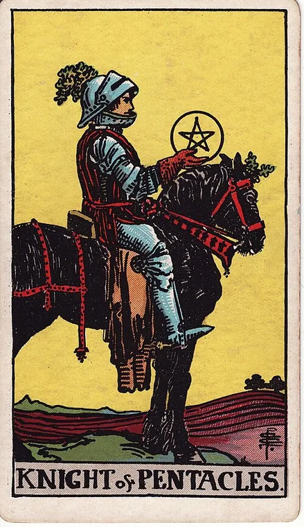 펜타클 기사 (Knight of Pentacles) 타로 카드