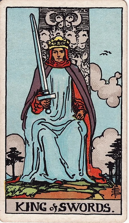 소드 왕 (King of Swords) 타로 카드