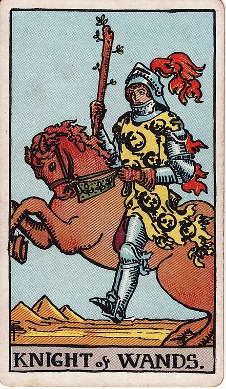 완드 기사 (Knight of Wands) 타로 카드