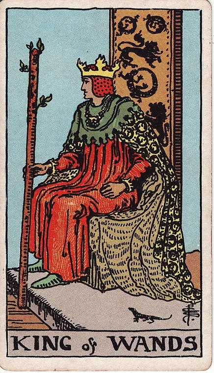 완드 왕 (King of Wands) 타로 카드