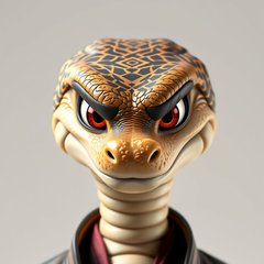 뱀띠 일러스트